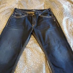 Silver mens Jeans never worn size 38x30